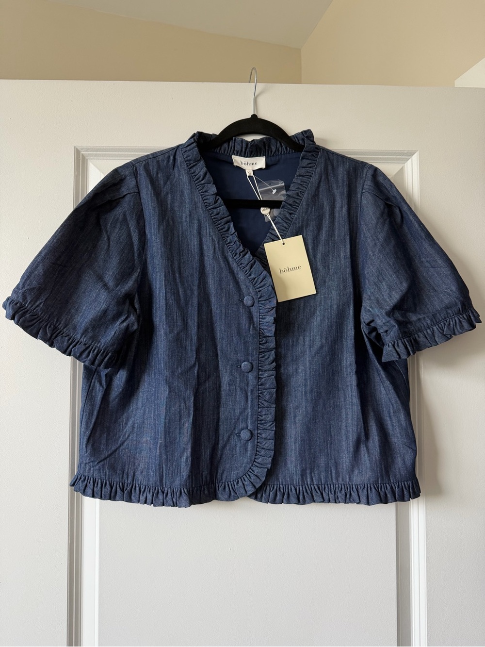 bohme Miranda Denim Top - Picture 3 of 5